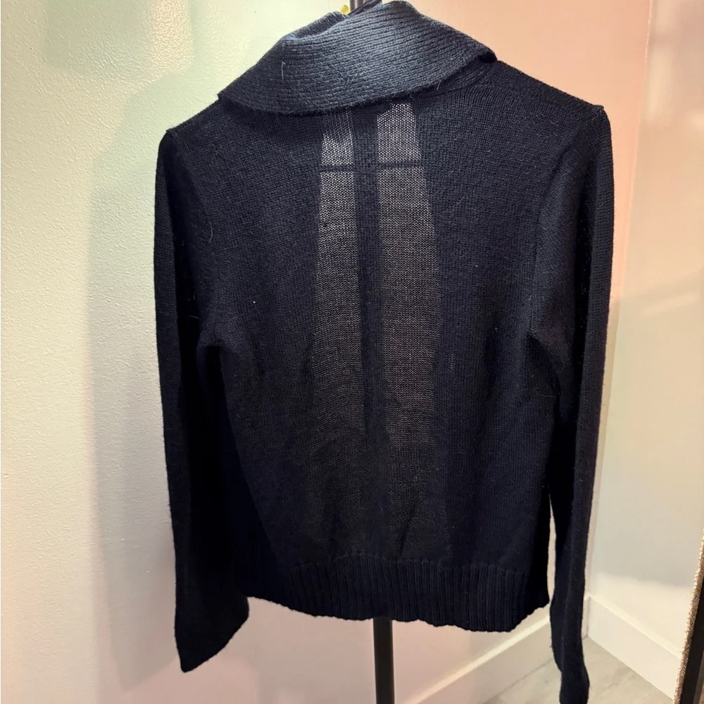 J. Crew Navy classic‎ cowlneck Cardigan